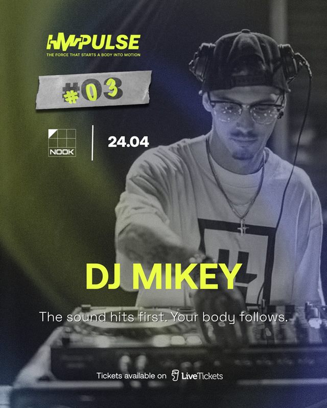 IMPULSE announcement poster: DJ Mikey